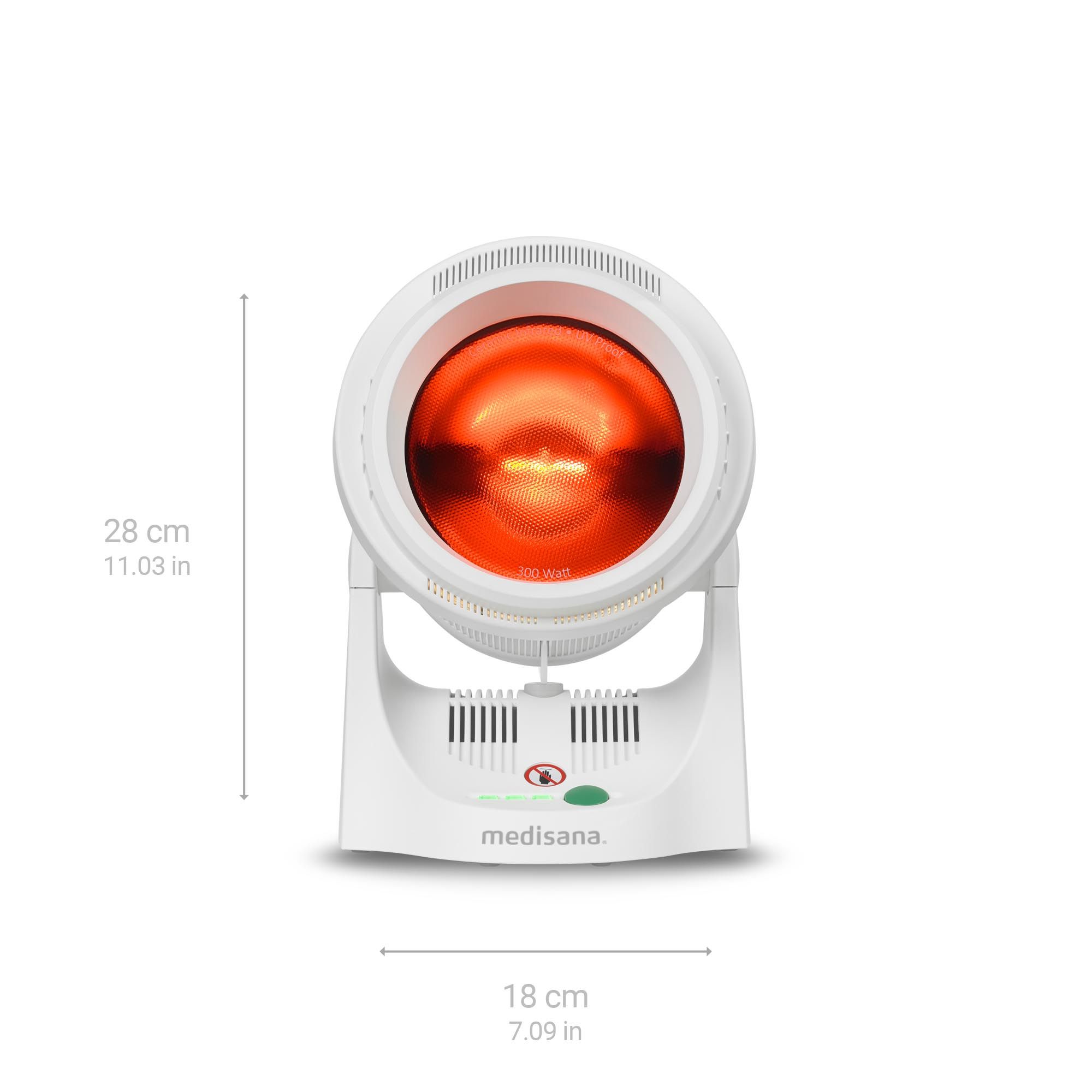 medisana IR 850 Infrarotlampe | Infrarotleuchte mit 300 Watt | Wärmebehandlung gegen Schmerzen