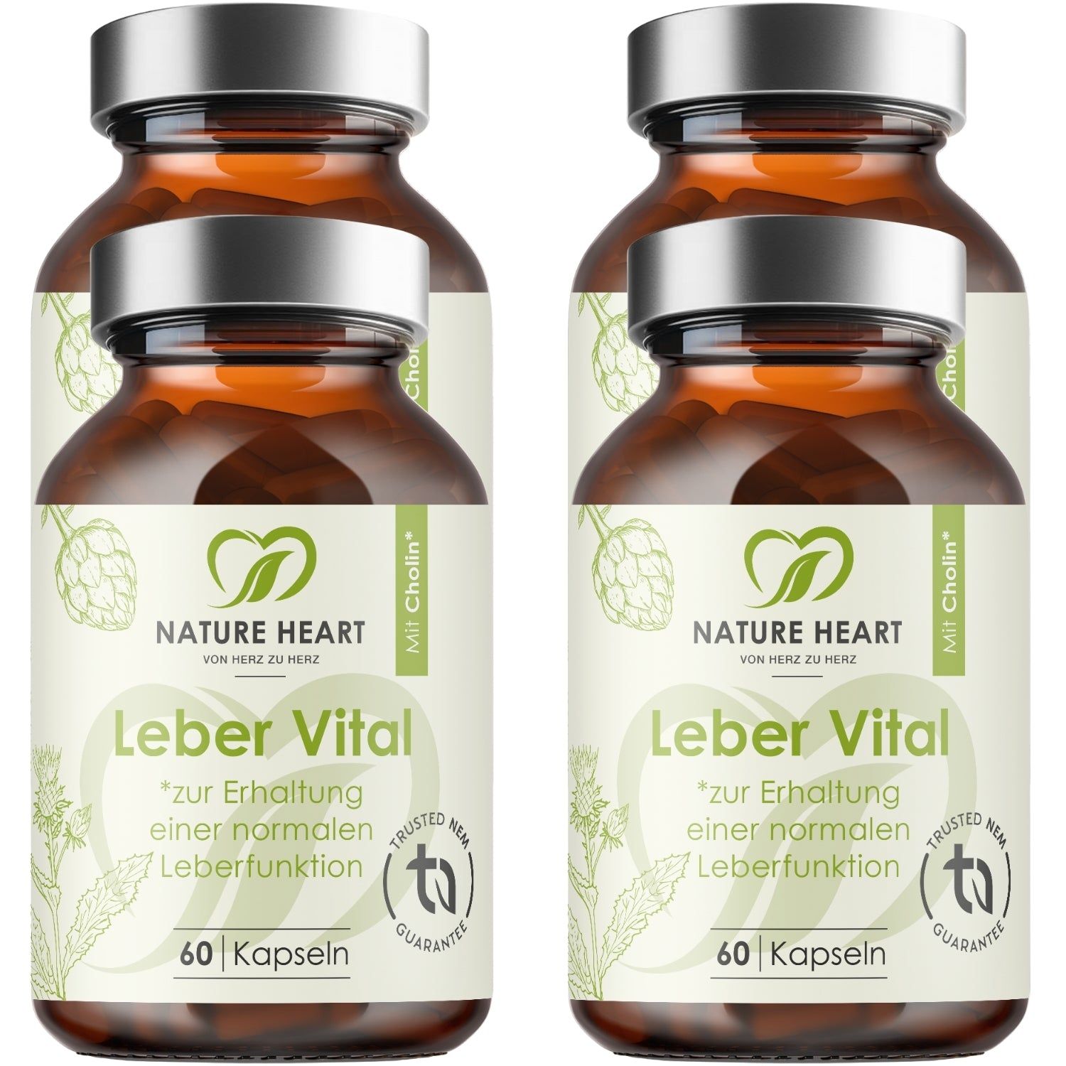 Nature Heart Leber Vital mit 9 Pflanzenextrakten
