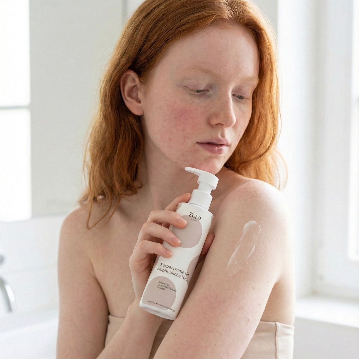 Zero Skin Körpercreme für empfindliche Haut, beruhigend, hydratisierend für sensible Haut