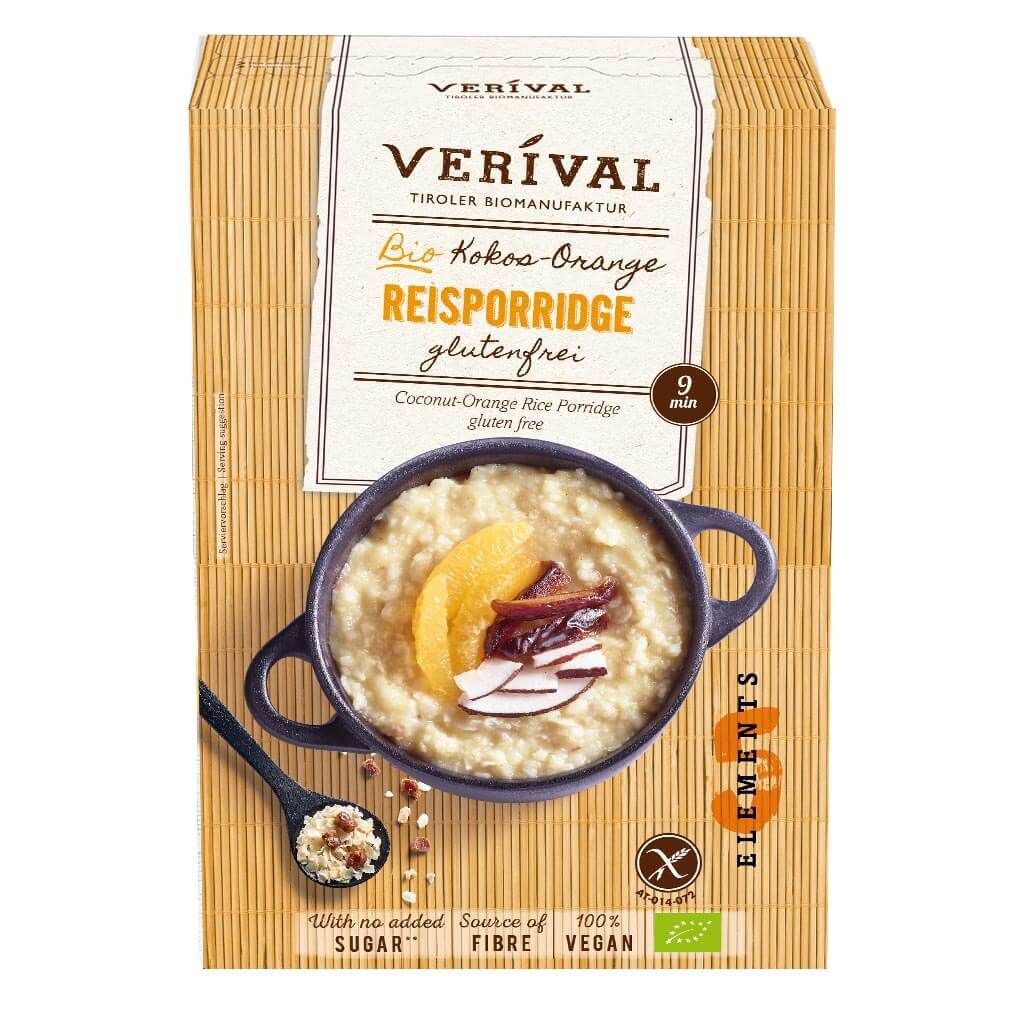 Verival Kokos Orange Reisporridge glutenfrei