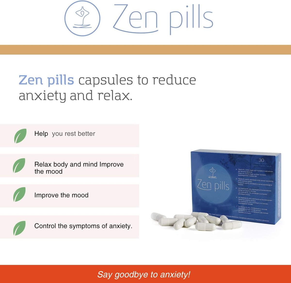 500Cosmetics Zen Pills gegen Stress und Angstzustände