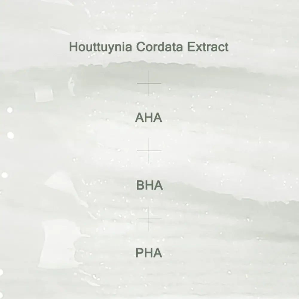 Houttuynia Cordata Extrakt mit AHA, BHA, PHA.