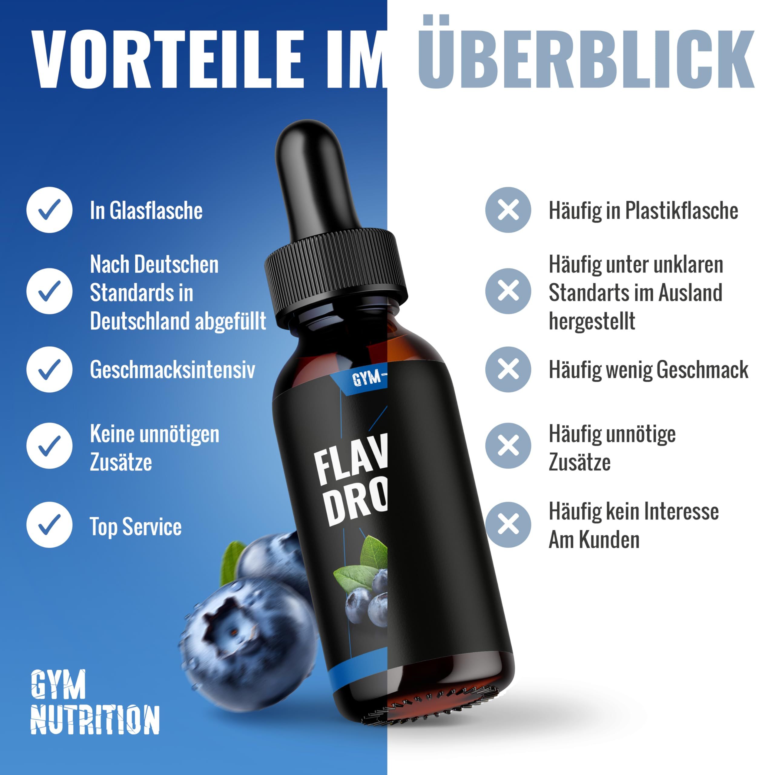 Gym Nutrition Flavour Drops Zuckerfrei Heidelbeer