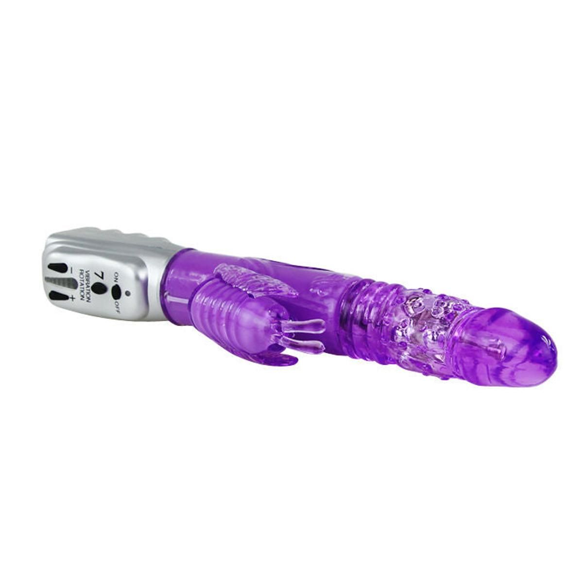 Rabbitvibrator  Mariposa Tulip | 7 Vibrationsmodi, Metallperlen innen | Baile