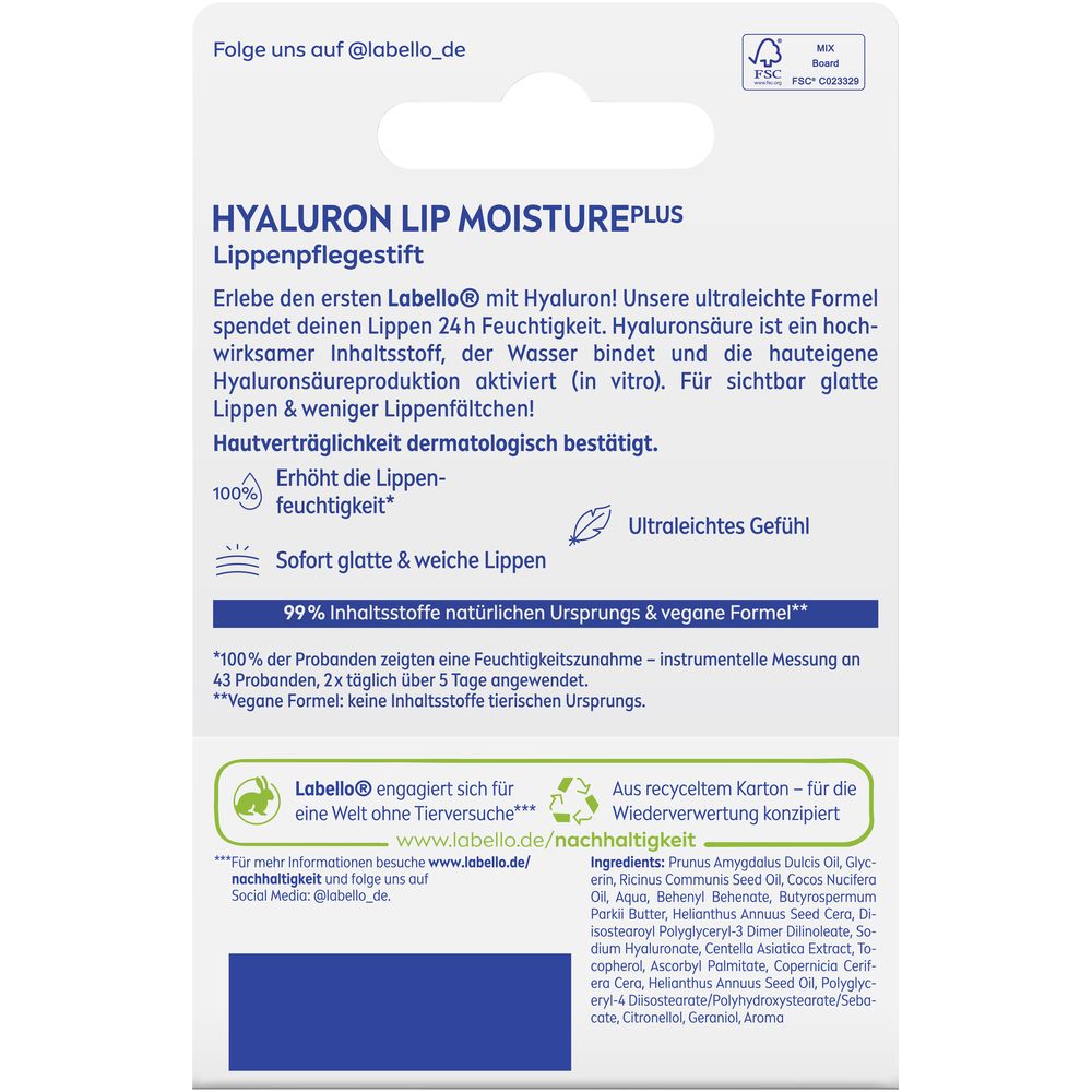 Labello HYALURON LIP MOISTURE PLUS Routine Set Clear & Rosé