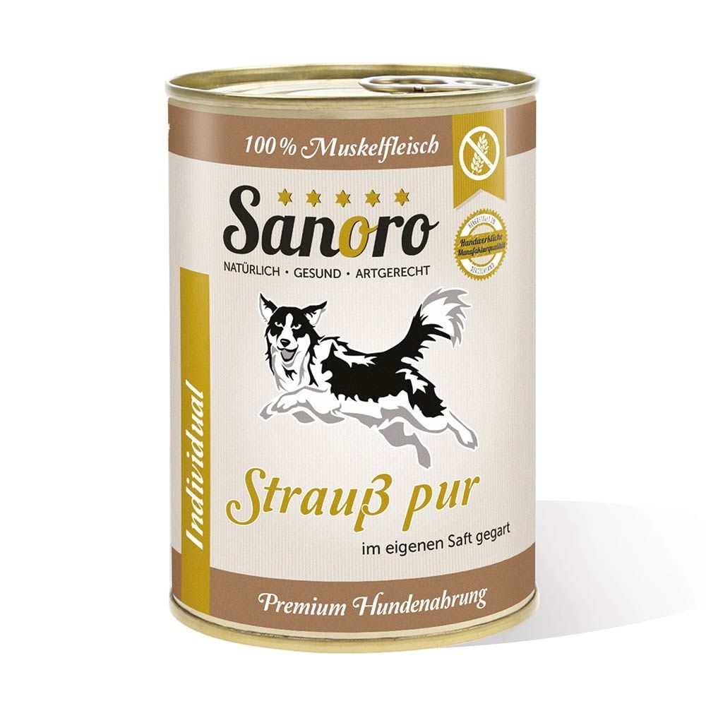 Sanoro - Strauß Pur Pures Muskelfleisch vom 12x400 g