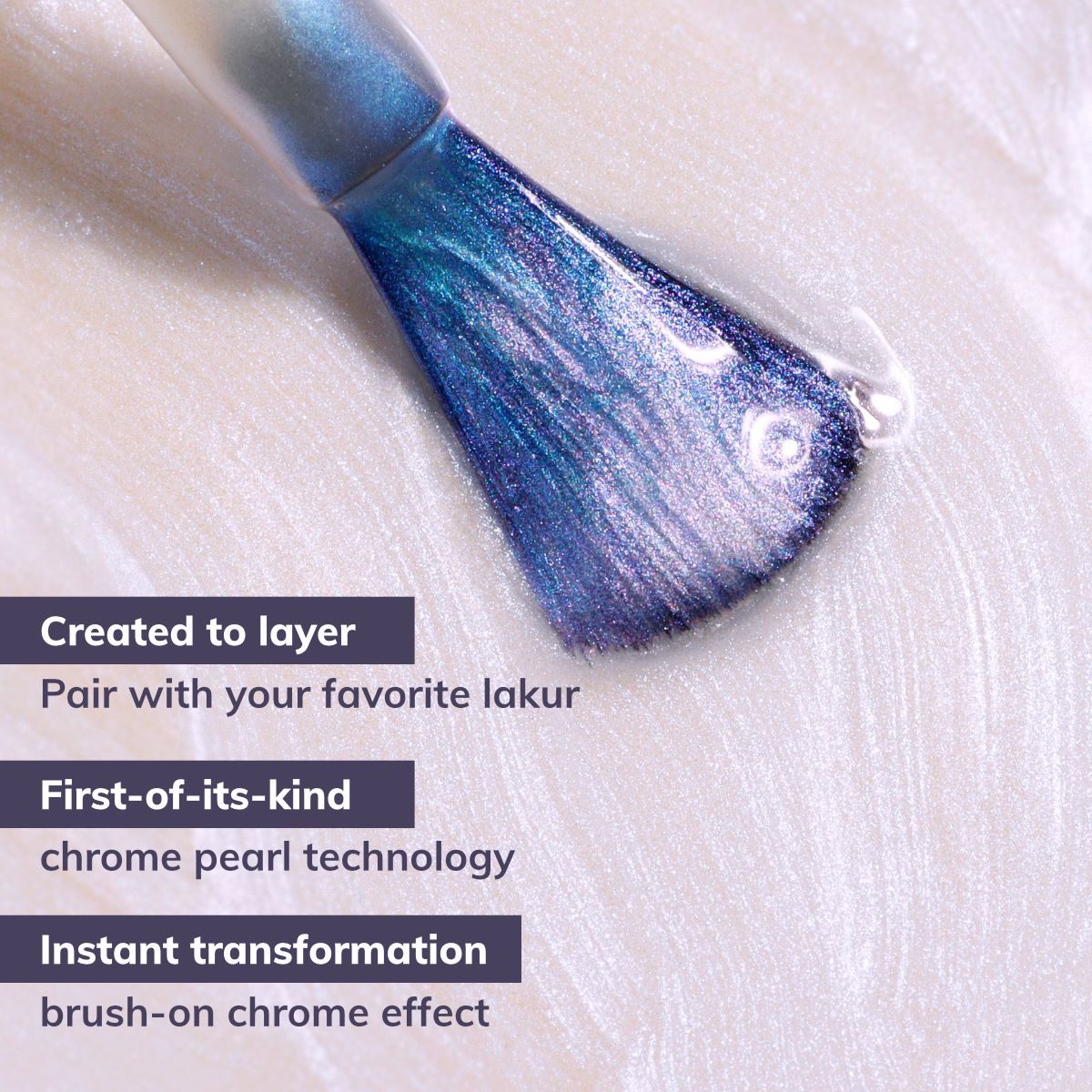 LONDONTOWN lakur Pixi Chrome Glaze Topper Nagellack