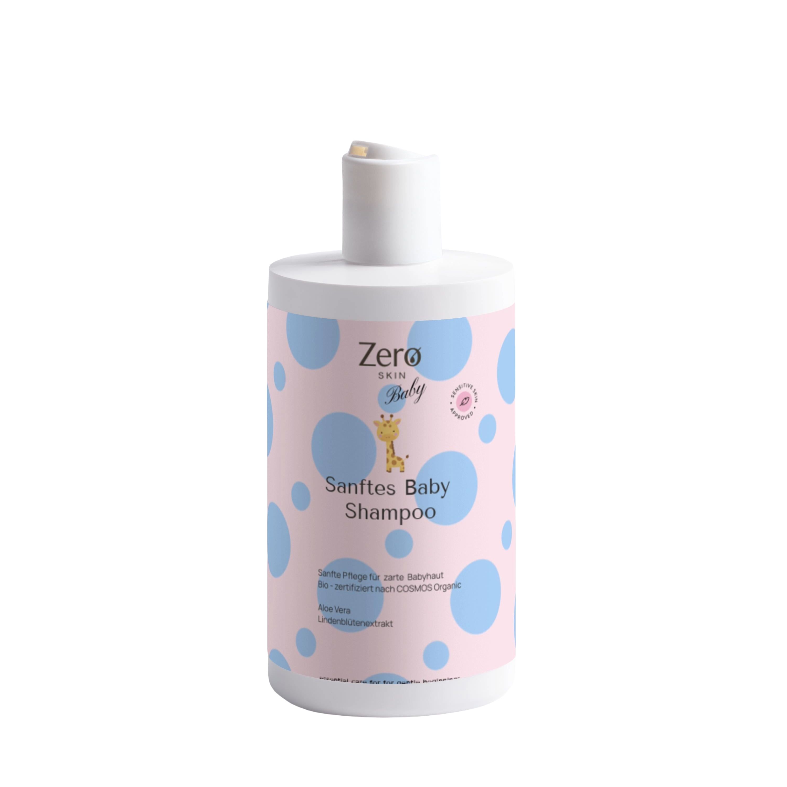 Zero Skin Sanftes Baby Shampoo, beruhigend pflegend für empfindliche Kopfhaut 400 ml Shampoo