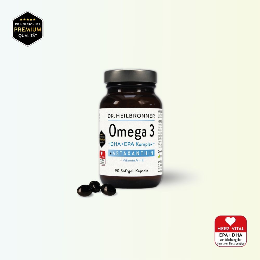 OMEGA 3 + Astaxanthin + Vitamin A + E Kapseln
