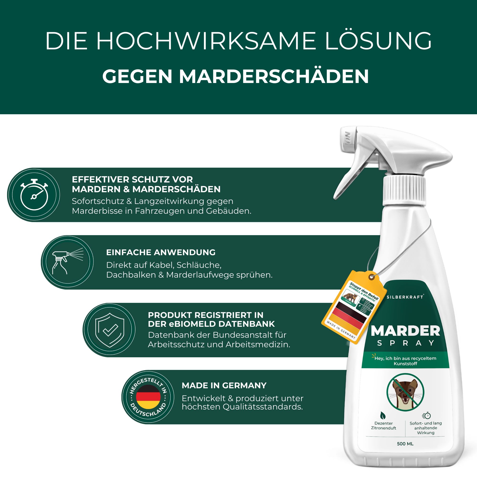 SILBERKRAFT Marderspray