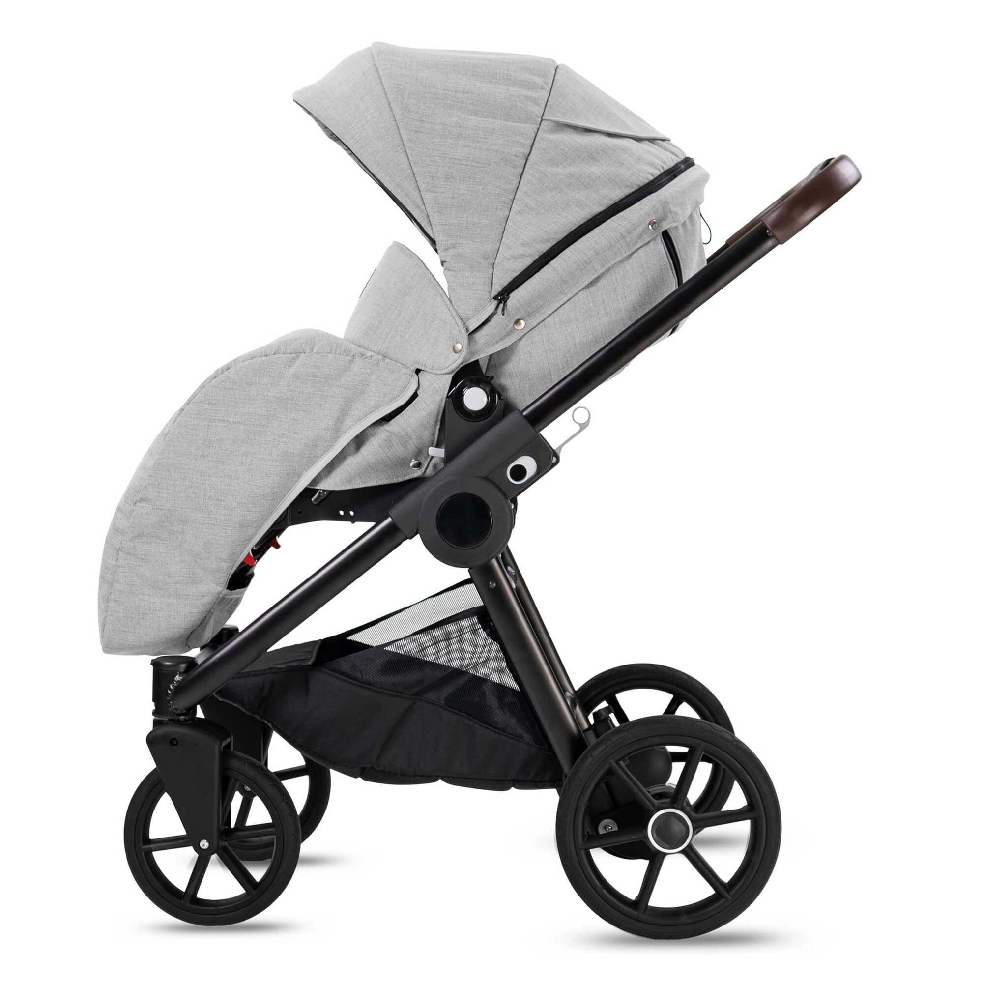 Minigo Groove 2 in 1 Kombikinderwagen GEL Reifen, Grey