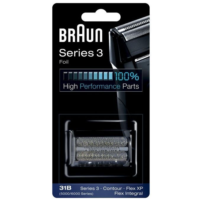 Braun - Ersatzscherfolie "Series 3 - 31B Foil & Cutter" in Schwarz