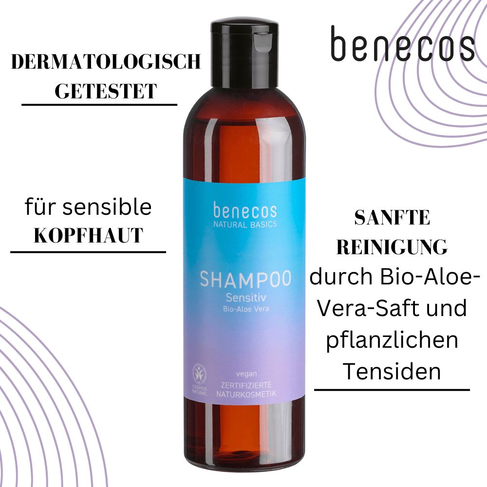 benecos Natural Basics Shampoo Sensitiv - Bio-Aloe Vera