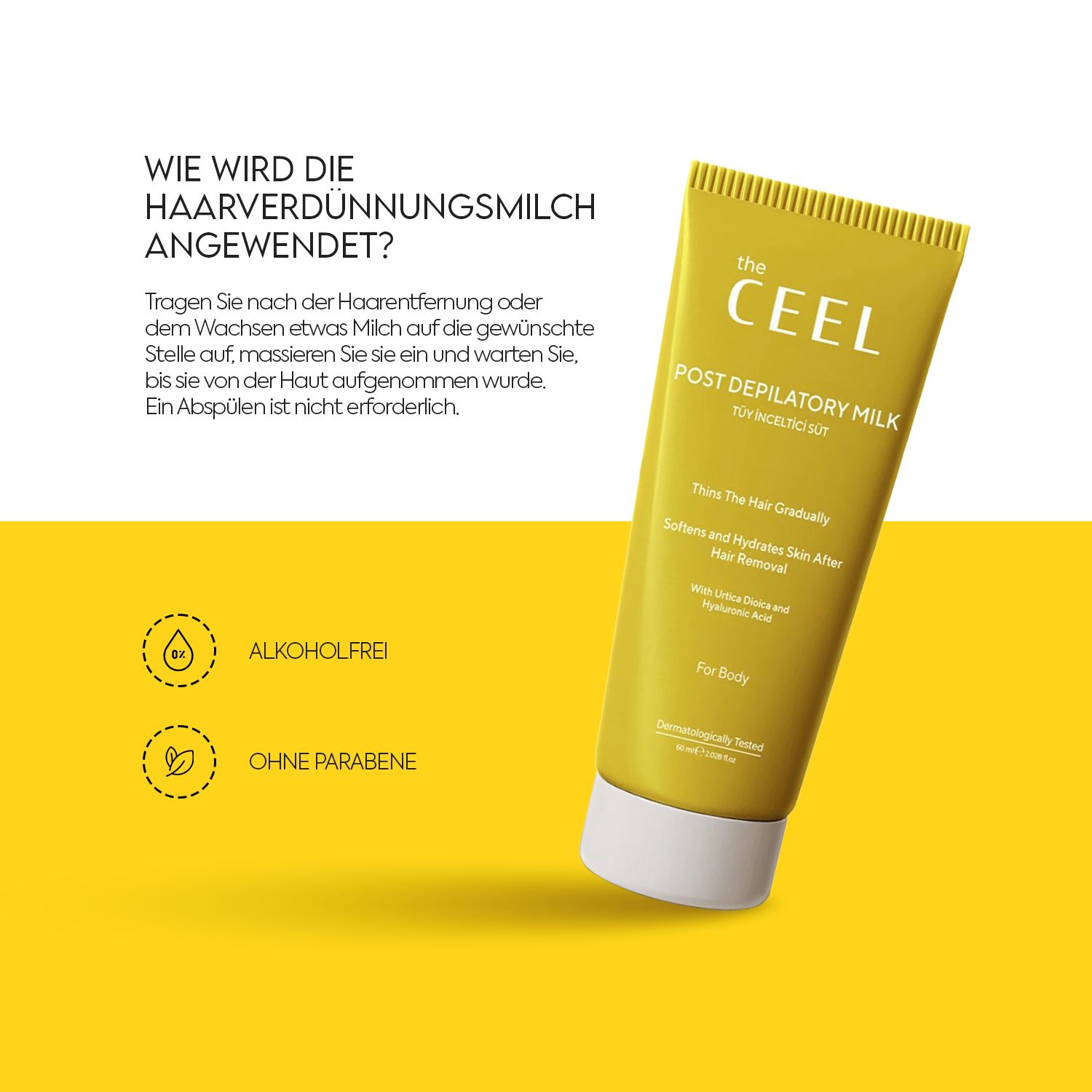 THE CEEL Körpermilch nach der Haarentfernung