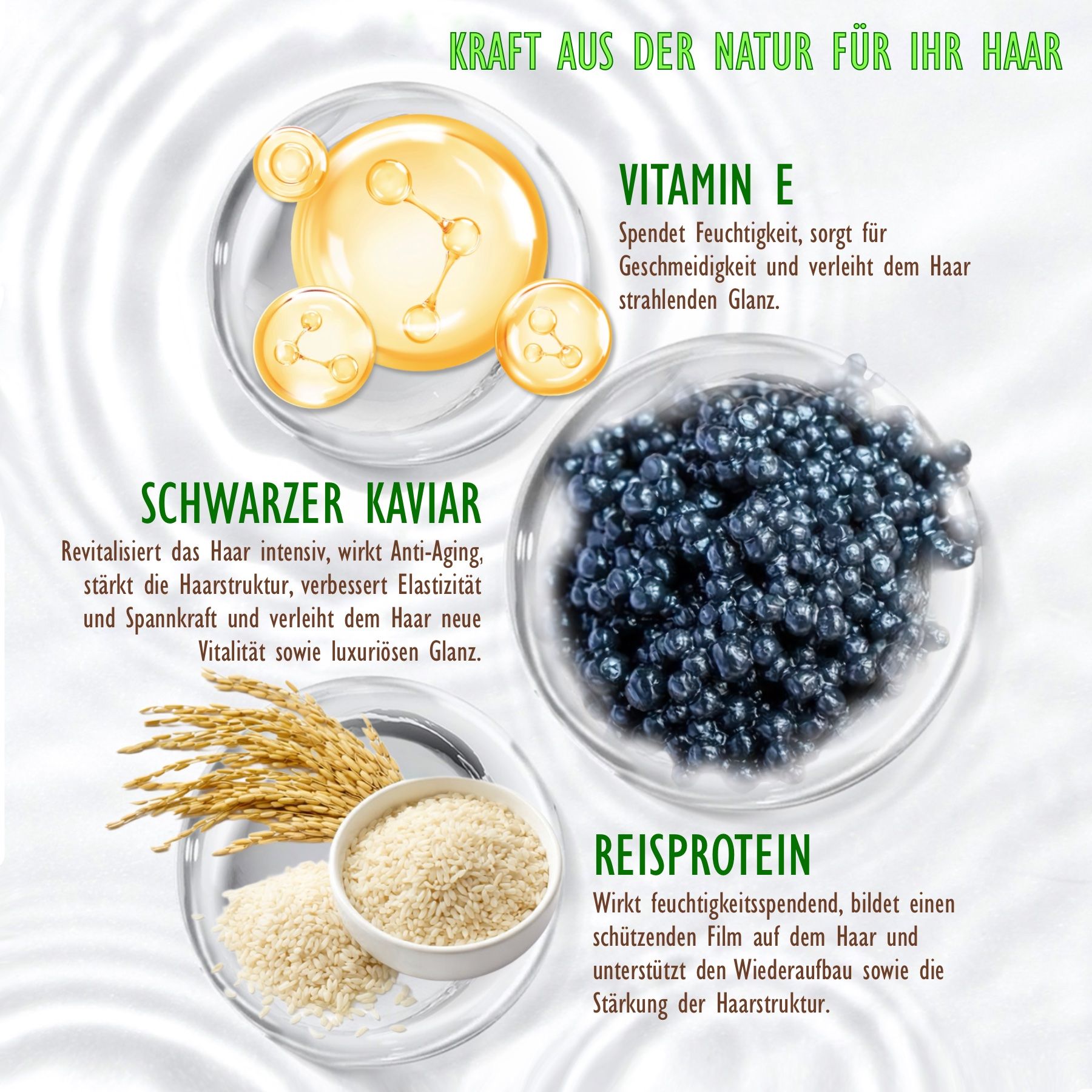 Hello Nature Haarshampoo mit Black Caviar Pflege für geschwächtes Haar