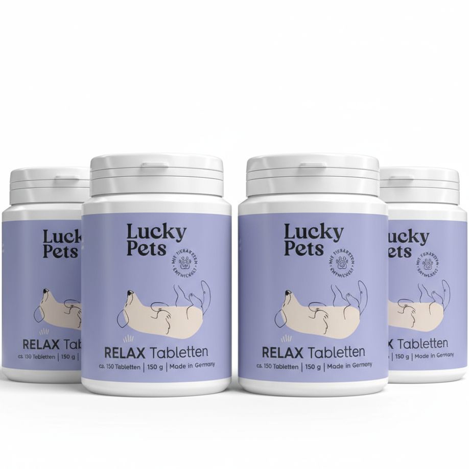 Beruhigungstabletten für Hunde – Mit L-Tryptophan, Baldrian und Hanfsaat – Stress & Silvester