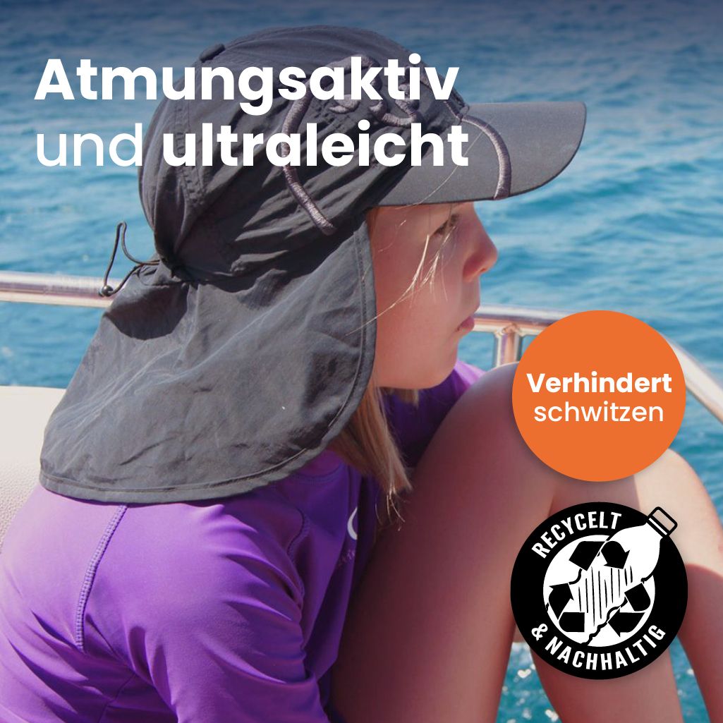 iQ-UV Sonnenschutz Cap mit Nackenschutz LFS 50+