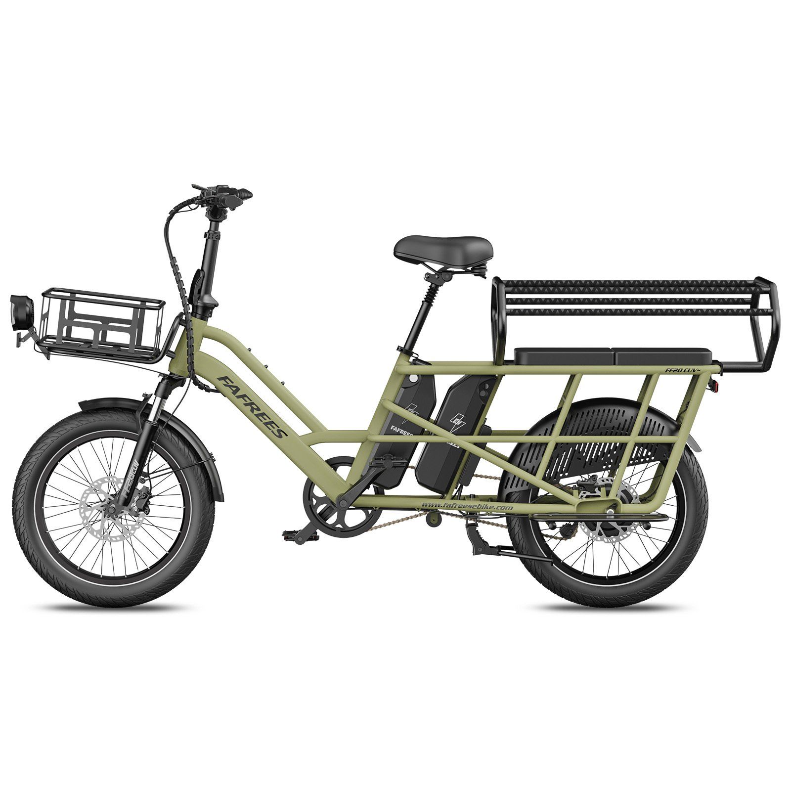 FAFREES FF20 CUV Modulares Longtail-E-Bike – Dual-Akku 30 Ah