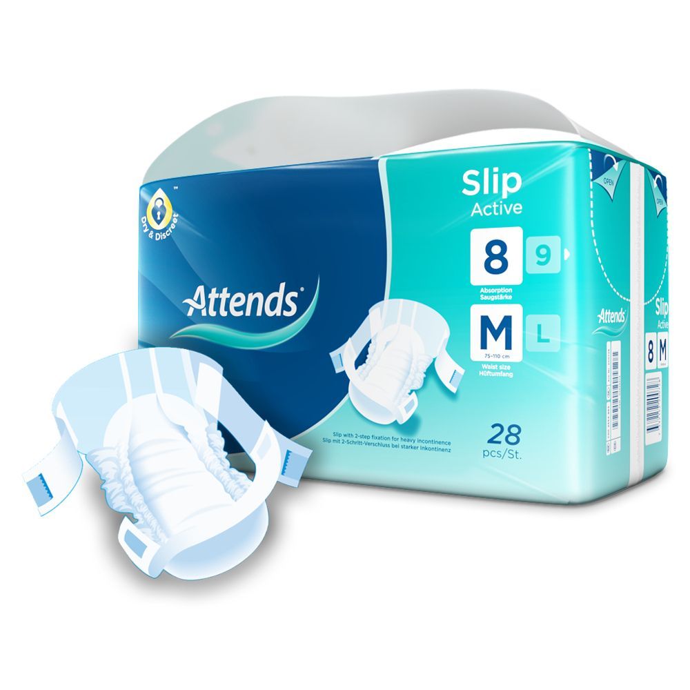 Attends Slip Active 8 Medium (4x28 Stk.)