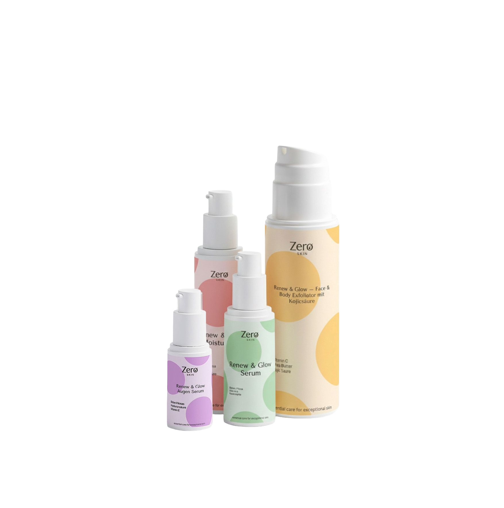 Zero Skin Renew & Glow Complete Care Set, glättend strahlkraftfördernd für empfindliche Haut