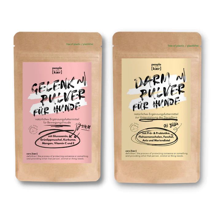 Sparset "Bestseller Pulver" Gelenkpulver & Darmpulver für Hunde - People Who Kaer