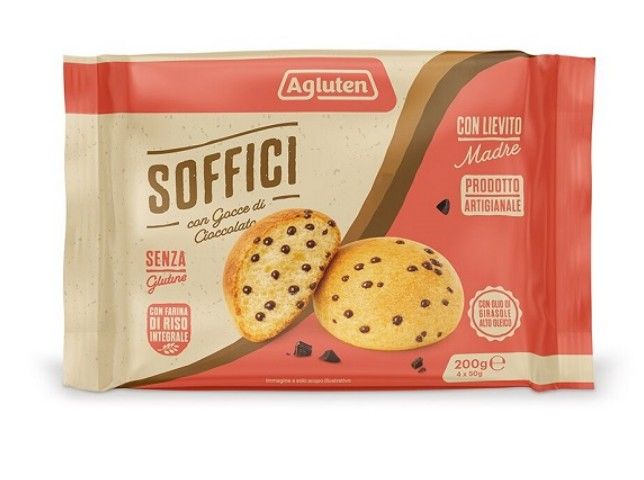 Agluten Soffici Gocce Di Cioccolato Per Merenda Senza Glutine 4X50g - Immagine 4