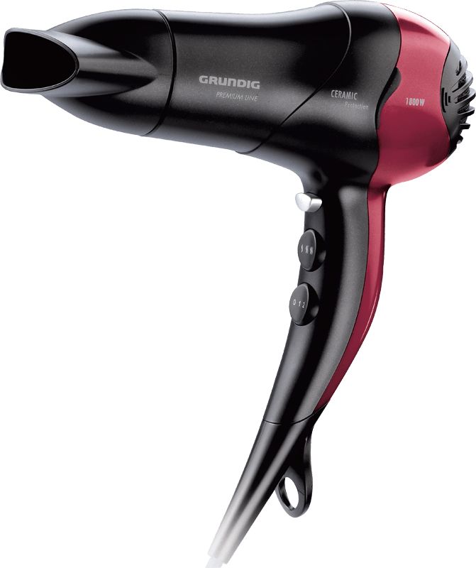 Grundig Haartrockner schwarz/rot