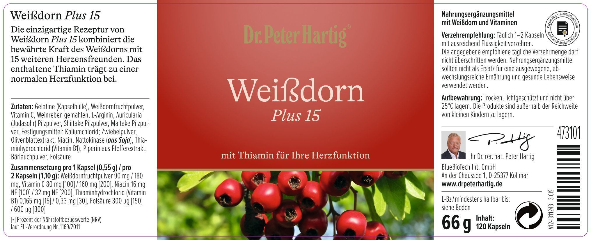 Dr. Peter Hartig Weißdorn Plus 15
