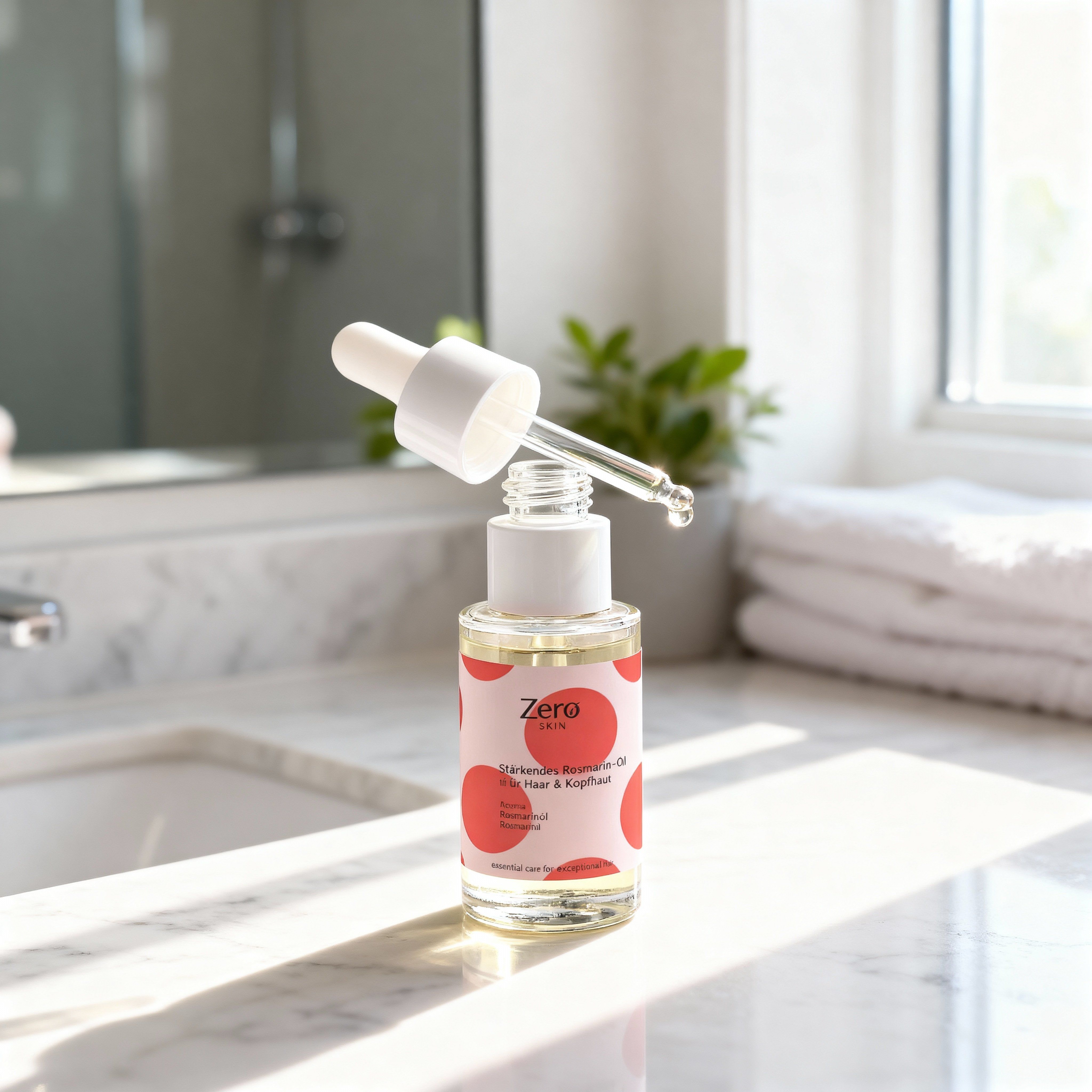Zero Skin Stärkendes Rosmarin-Öl, für Haar und Kopfhaut kräftigend und nährend