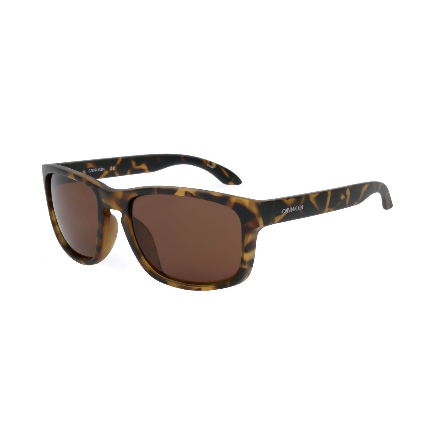 Calvin Klein Collection occhiali da sole uomo CK19566S mottled brown