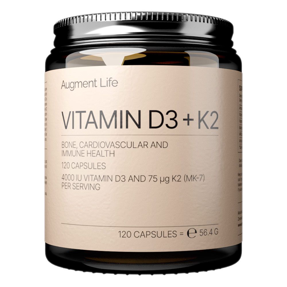 Augment Life Vitamin D3 K2 Kapseln 120 St