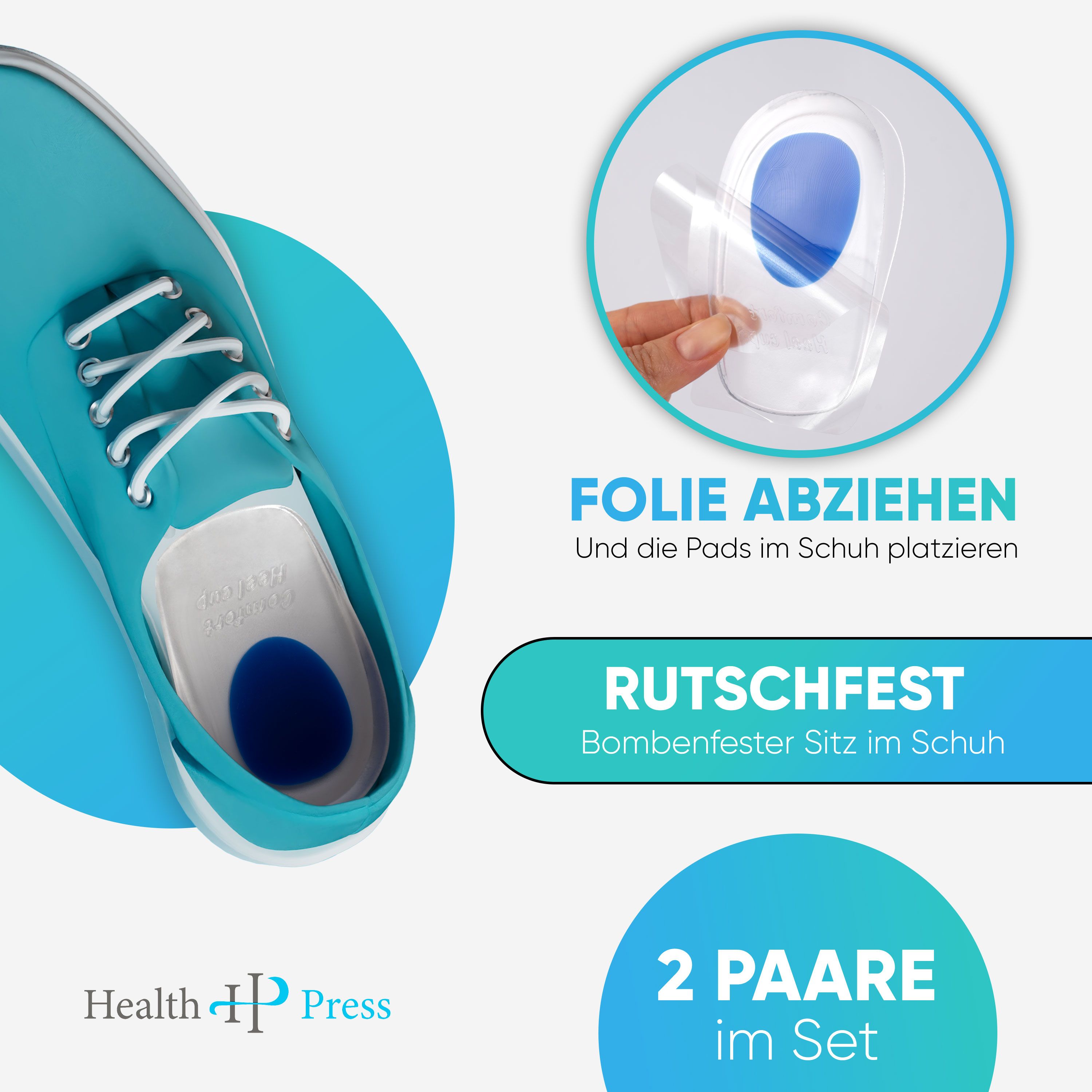 Health Press Fersenkissen 4 St