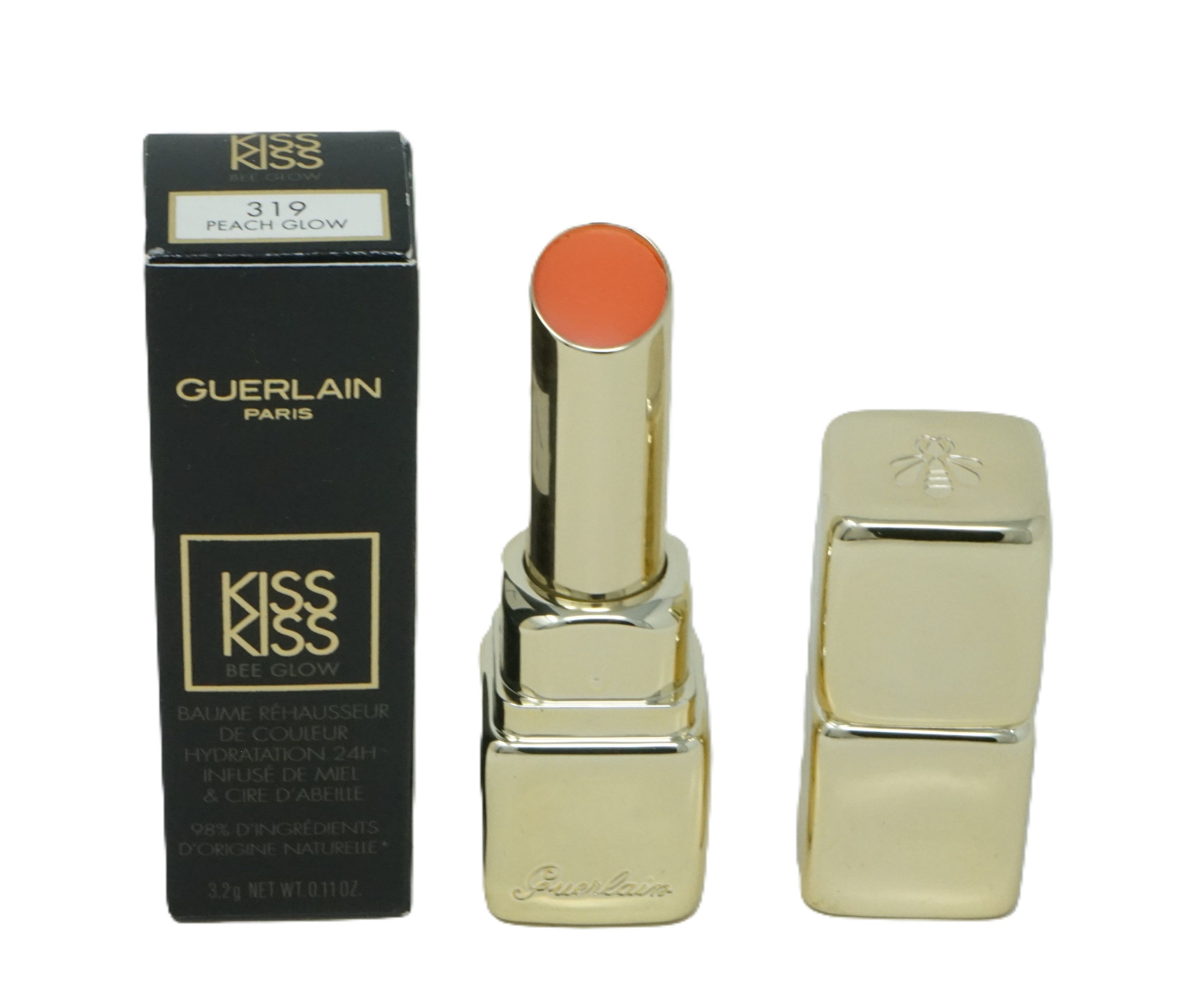 Guerlain Kiss Kiss Shine Bloom Lippenstift 319 Peach Glow