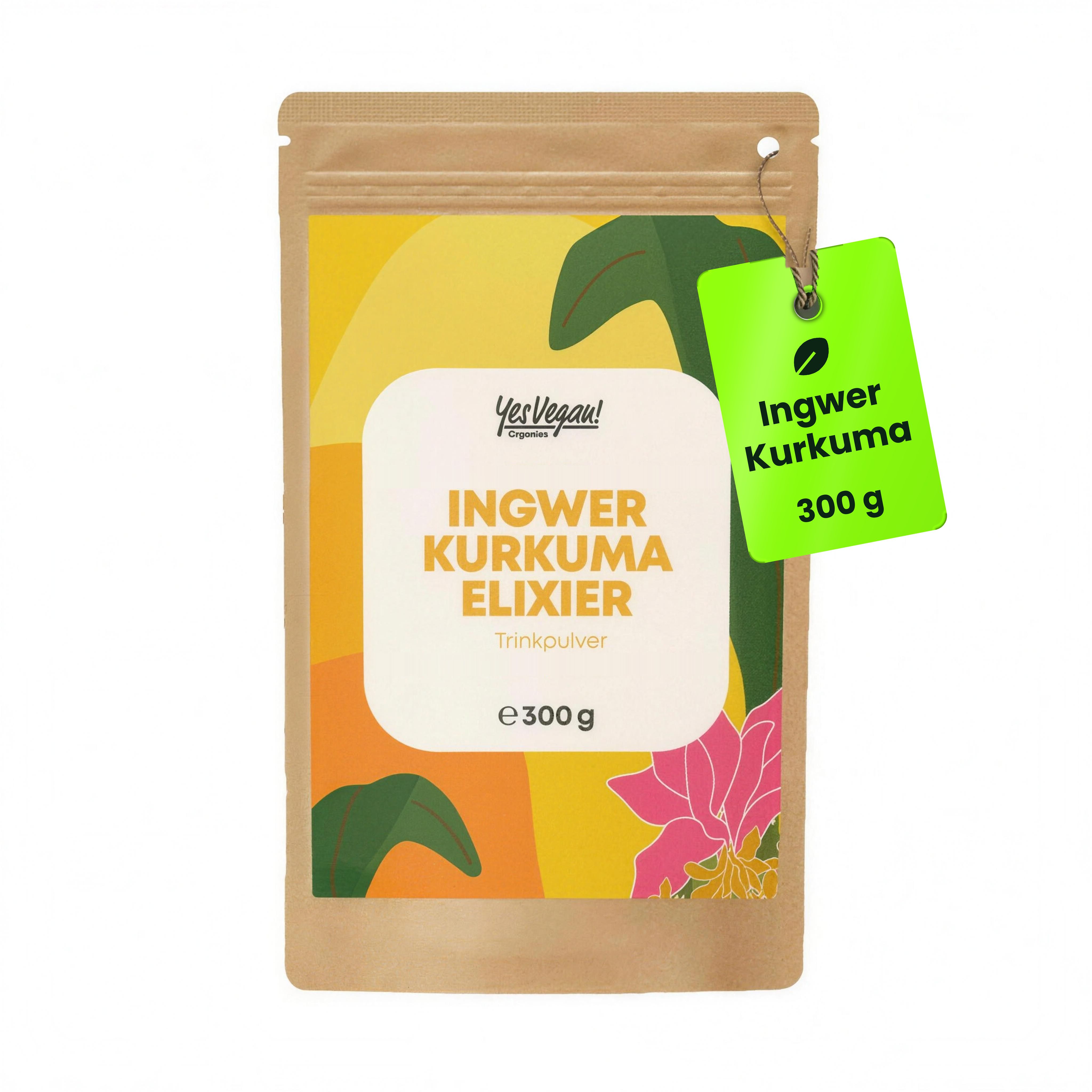 Gember-kurkumapoeder (600 g) voor shots, golden milk en smoothies – 2 ingrediënten, vegan 1x600 Poeder
