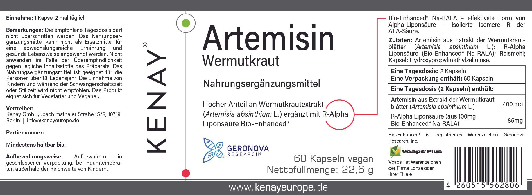 Artemisin Wermutkraut   KENAY®