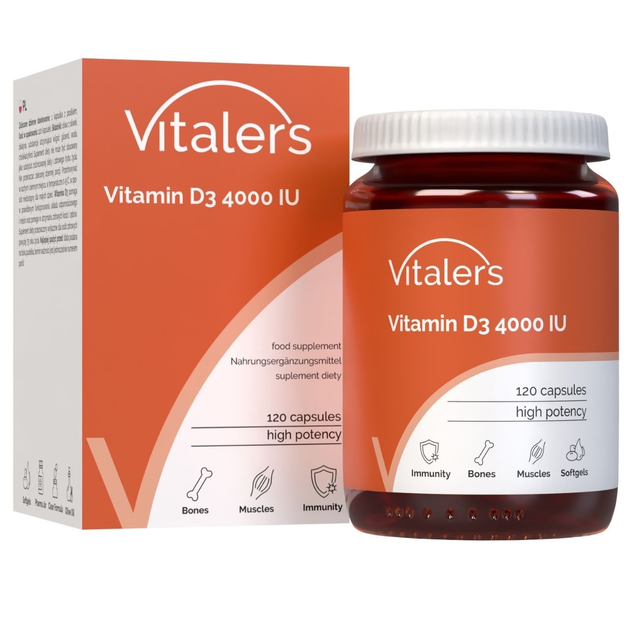 Vitaler’s Vitamin D3 4000 IE 120 St Kapseln