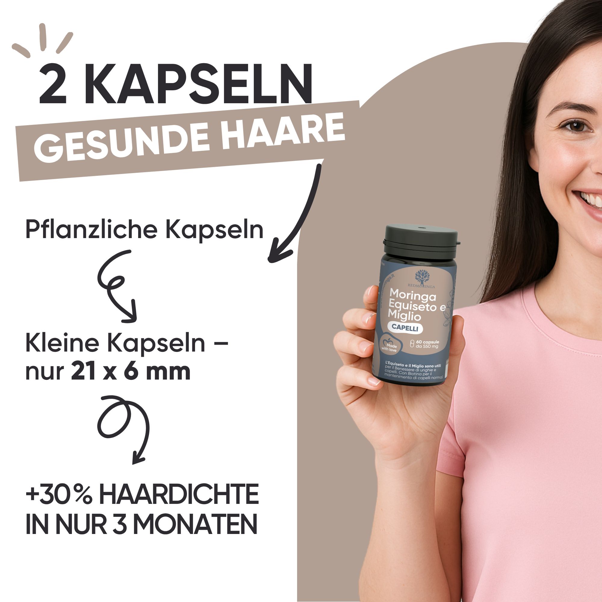 RedMoringa Haar Kapseln