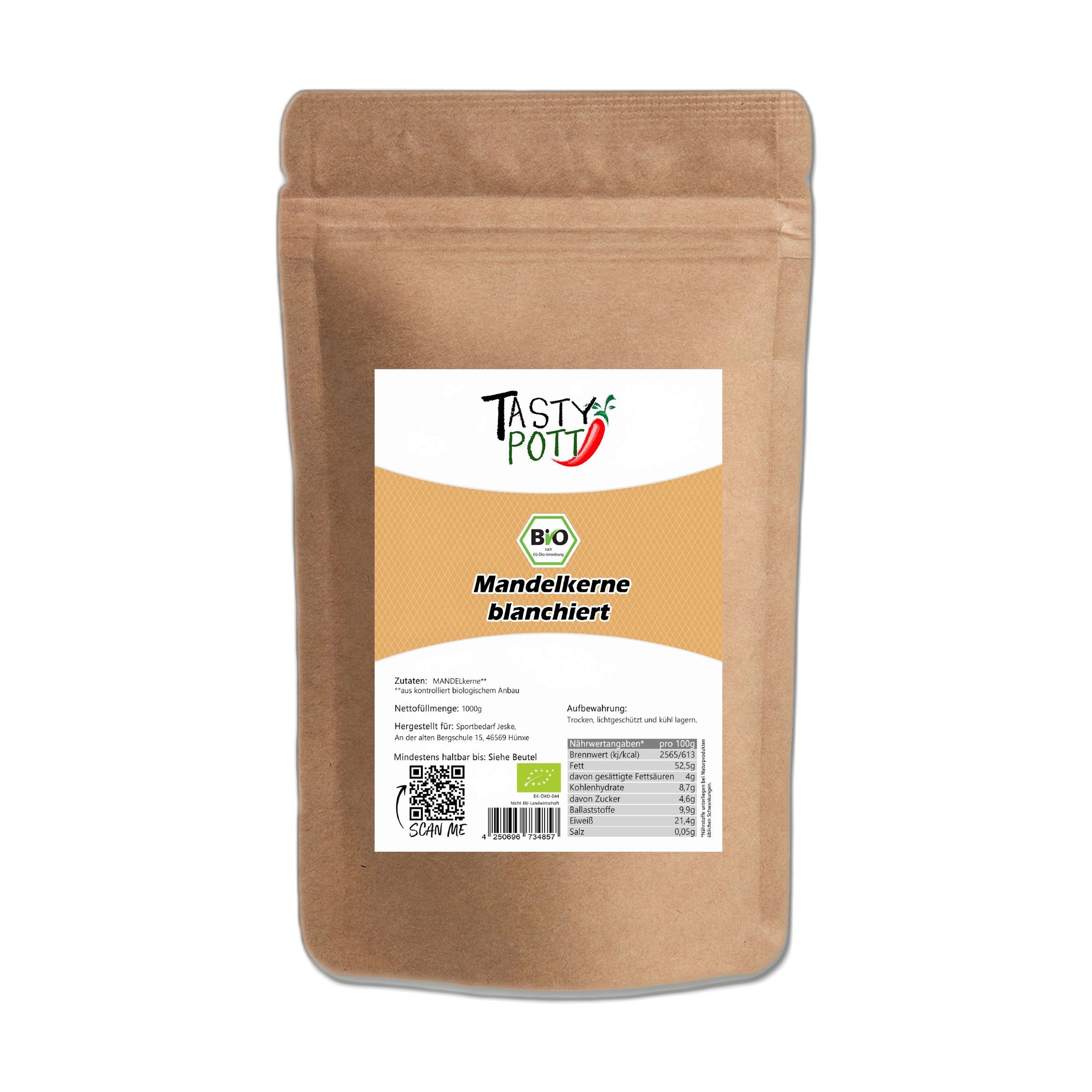 Tasty-Pott Tasty Pott blanchierte Mandeln 1000 g