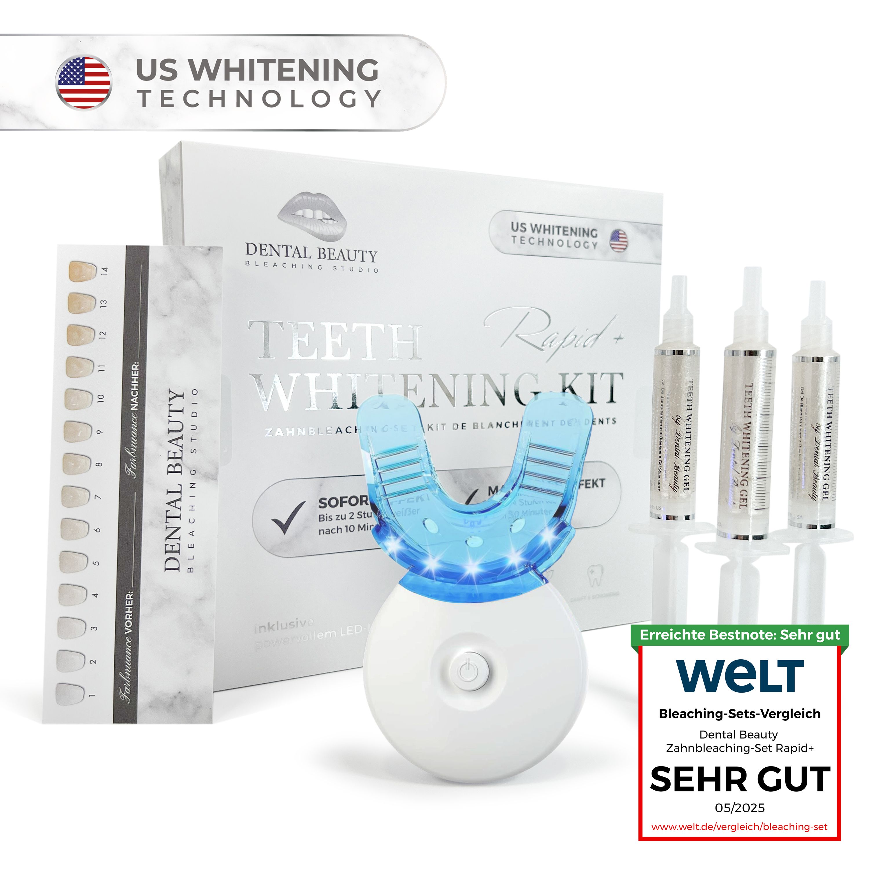 Dental Beauty Zahnbleaching-Set US-Whitening Technologie Rapid+
