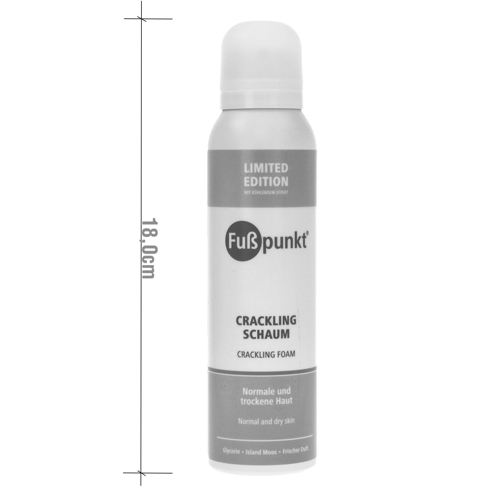 Fußpunkt Crackling Schaum