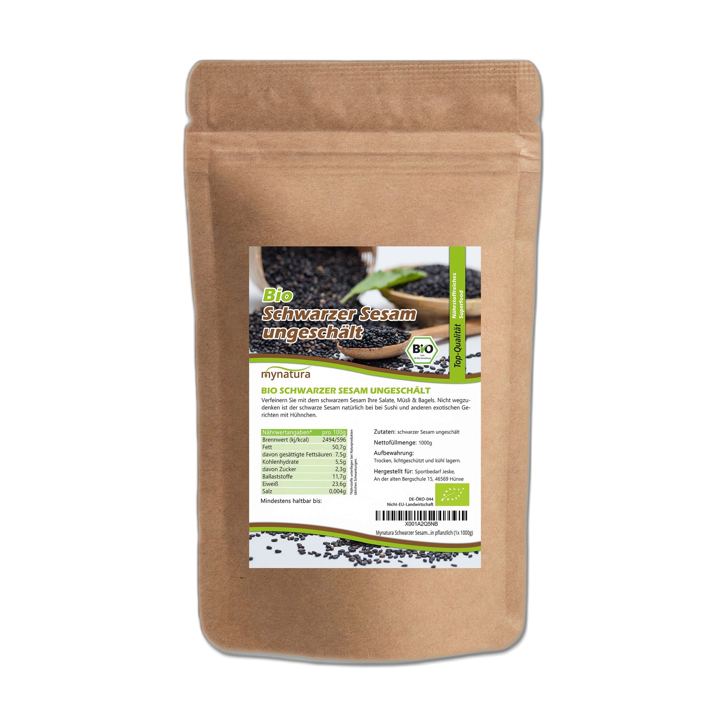 Mynatura Bio Schwarzer Sesam 3000 g