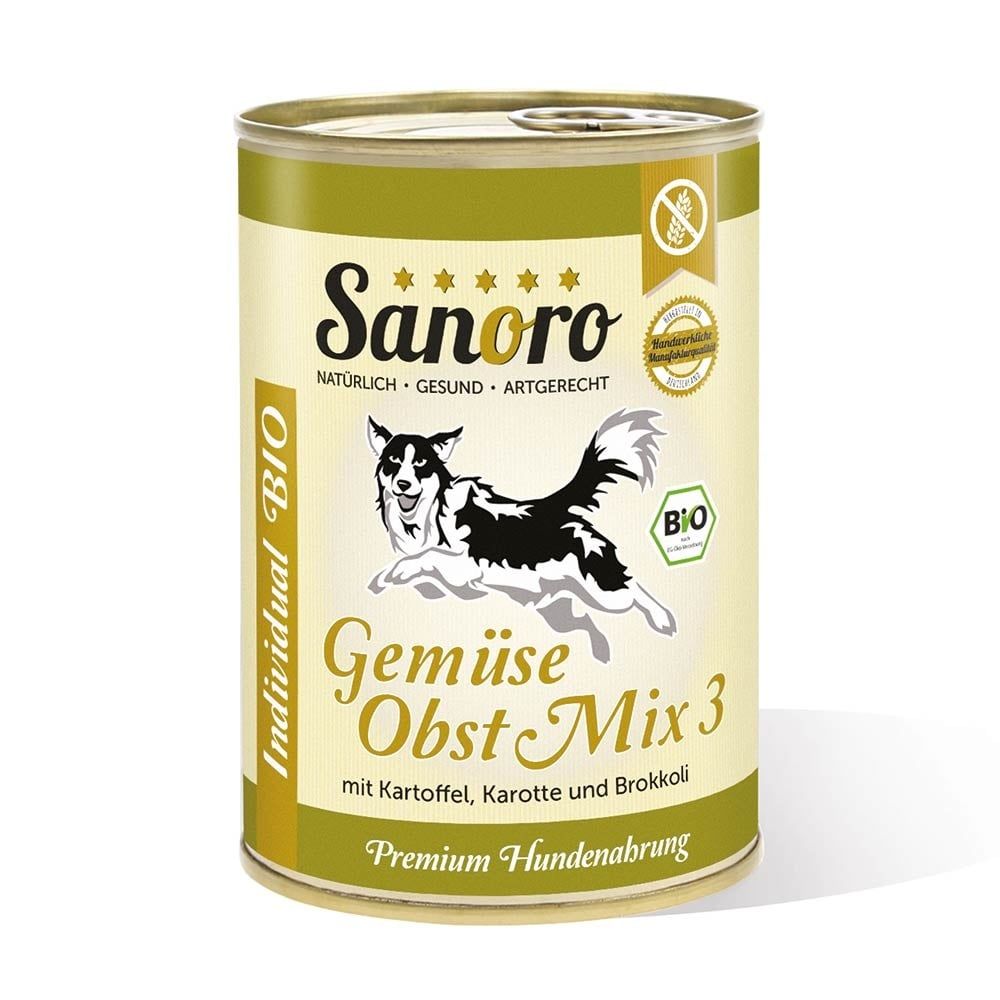 Sanoro - BIO Gemüse-Obst-Mix 3 mit Bio-Kartoffeln und Bio-Karotte