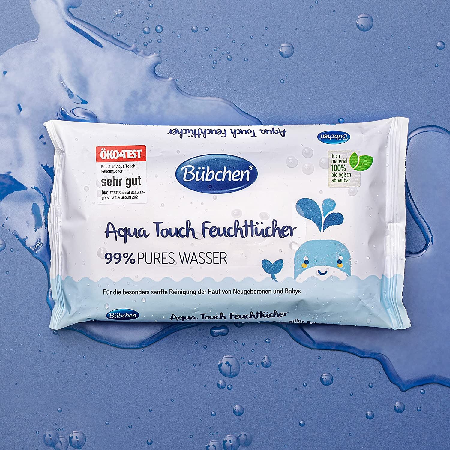 Bübchen Pflegeset für Neugeborene, 7-teilig – Geschenkset mit Baby-Produkten