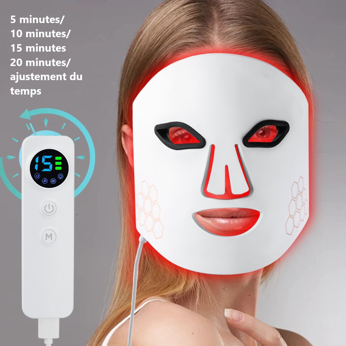 LED-Gesichtsmaske, Lichttherapie, 4 Farben-PALOMA BEAUTIES