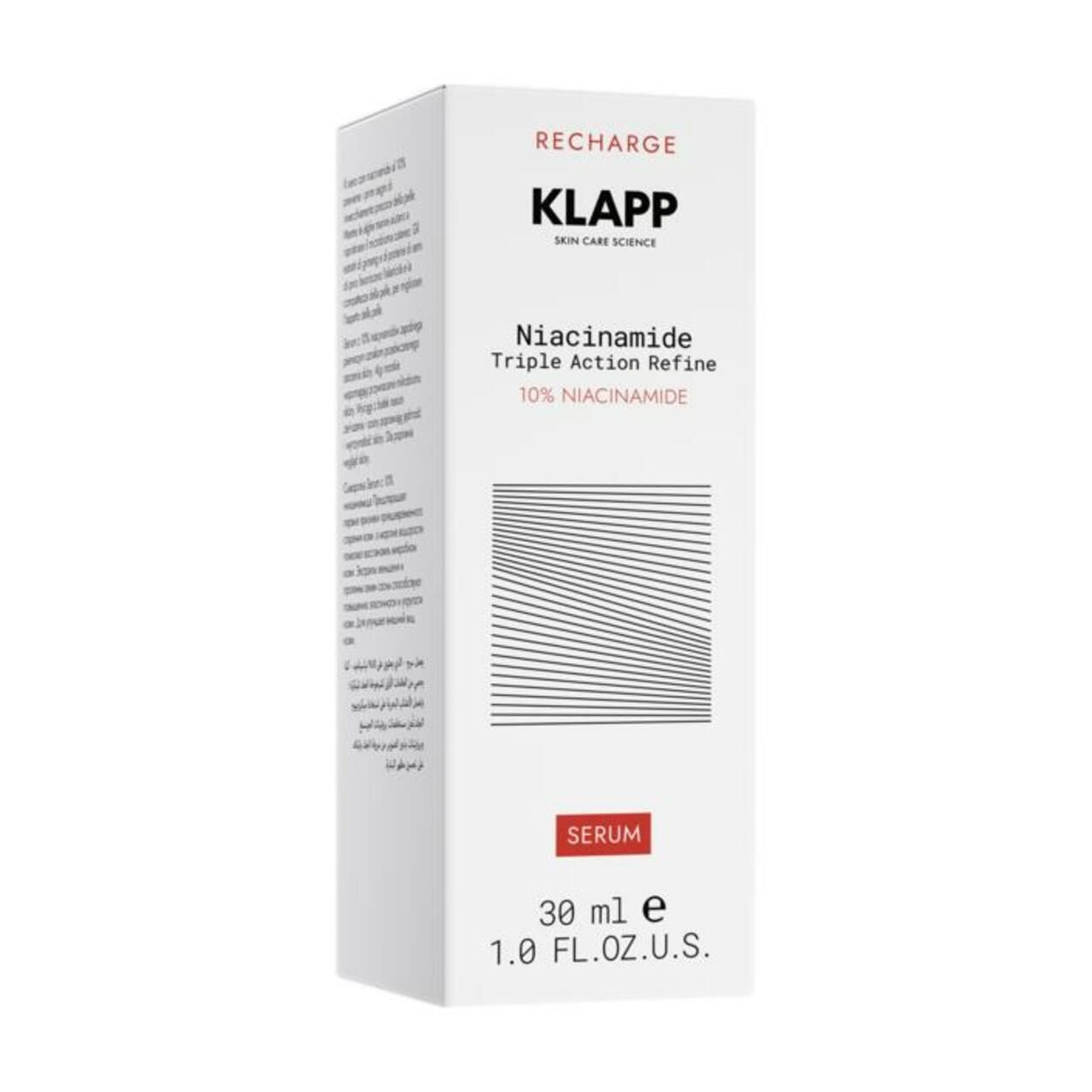 Klapp, Recharge Niacinamide 10% Triple Action Refine Serum