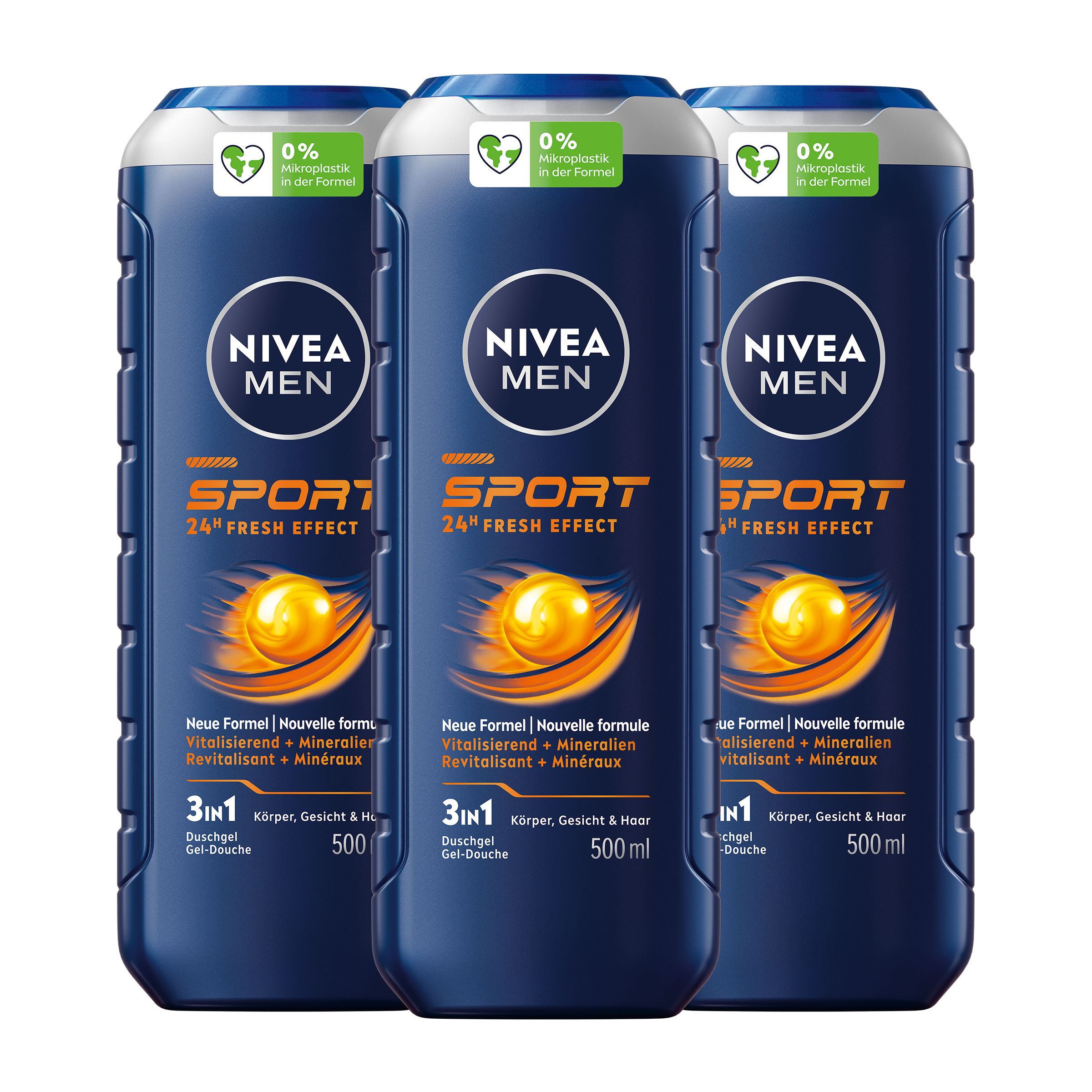 Nivea MEN Pflegedusche Sport 3in1 3x500 ml