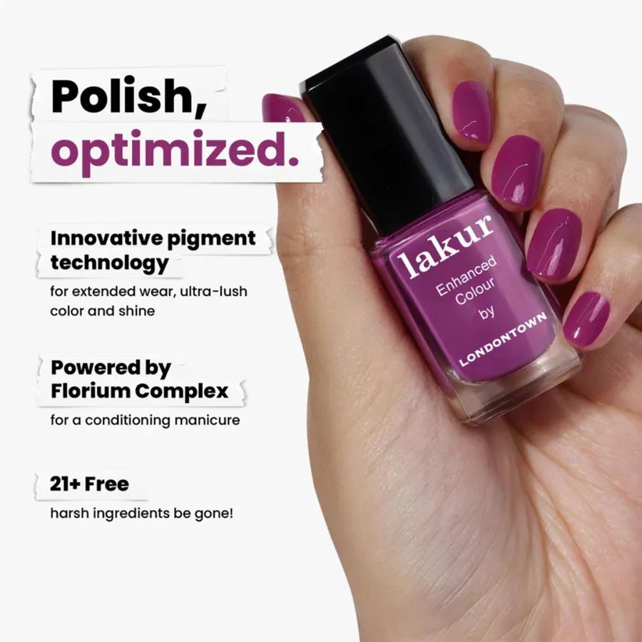 LONDONTOWN lakur Violet Hibiscus Nagellack