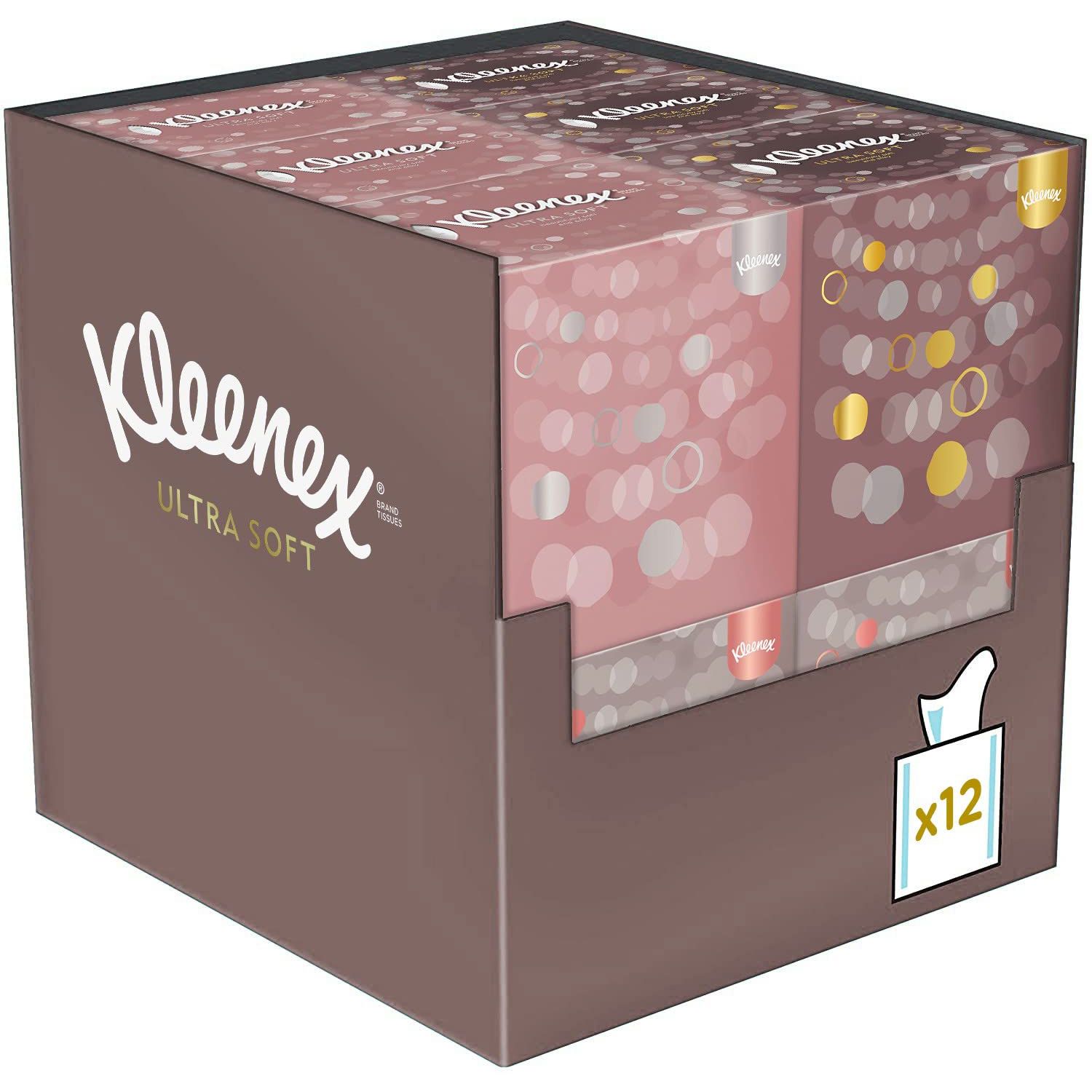 Kleenex Ultra Soft Kosmetiktücher-Box Taschentücher extra weich 12x48 St Tücher