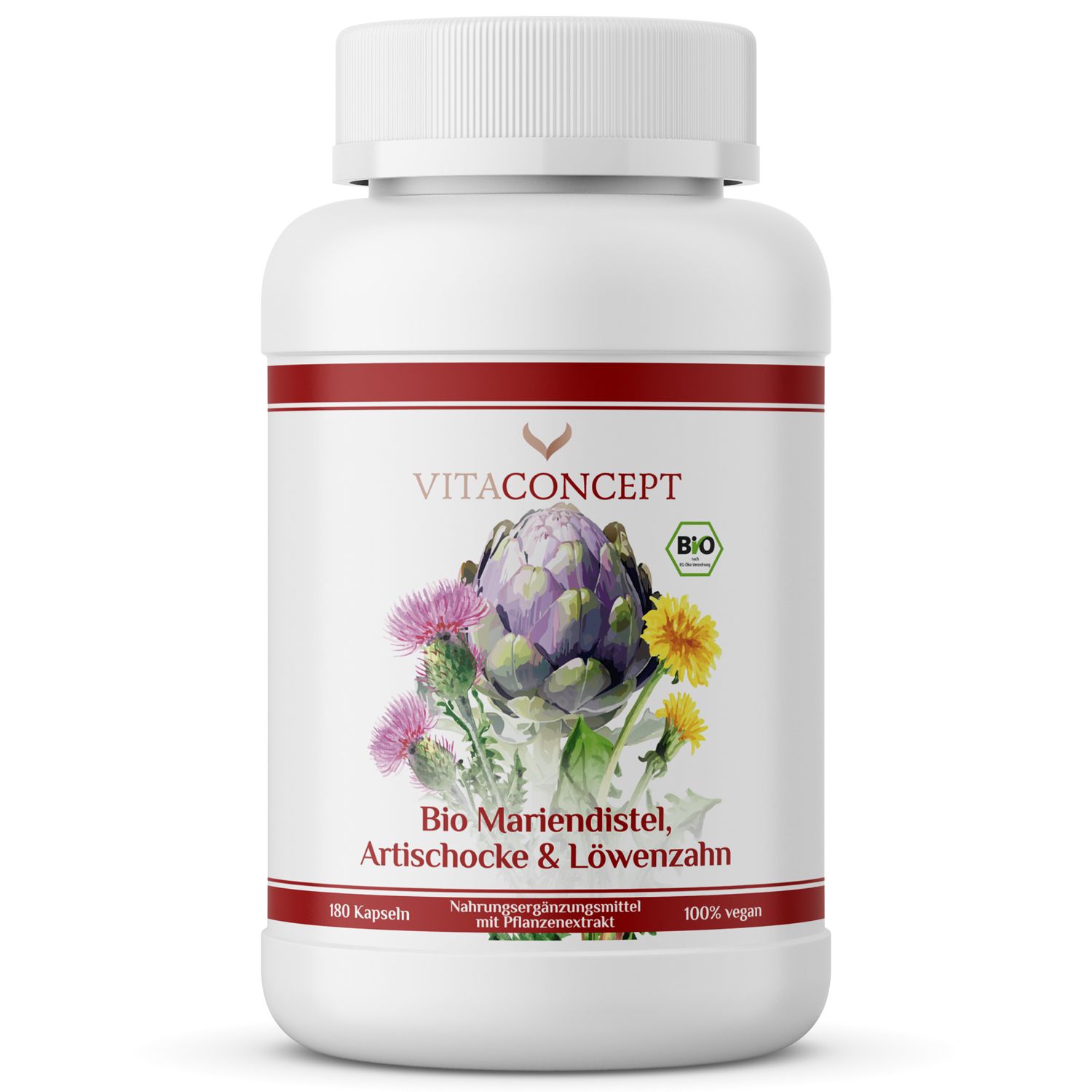 Vitaconcept BIO Mariendistel, Artischocke & Löwenzahn 180 St