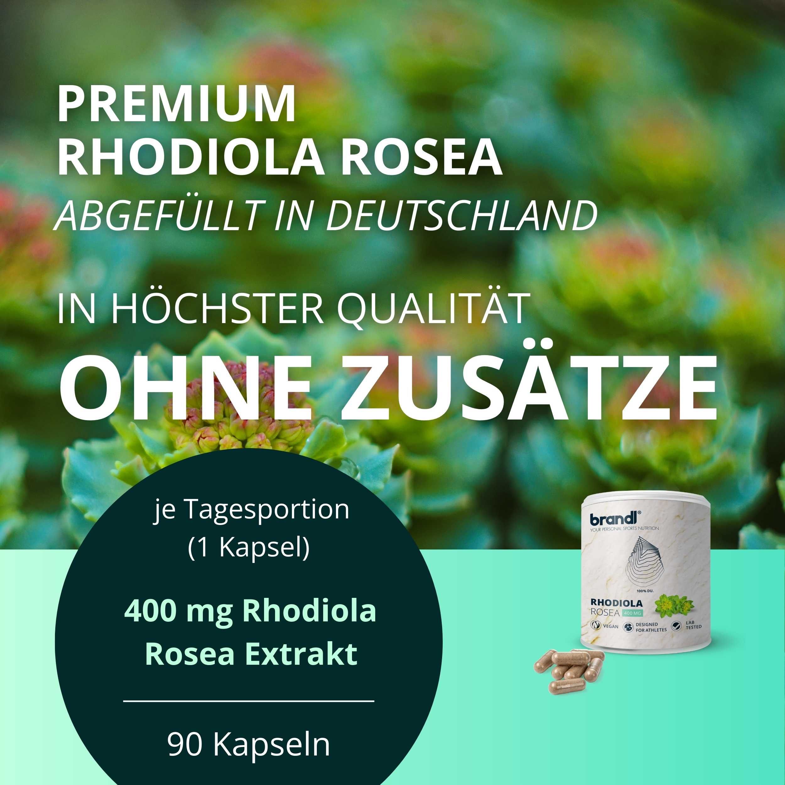 brandl® Rhodiola Rosea Extrakt (Rosenwurz) 180 St Kapseln